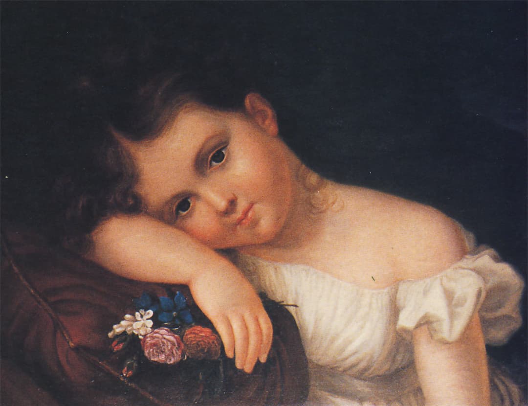 Portrait de Julia de Lamartine par sa mère